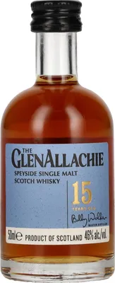 Produktbild von GlenAllachie 15 Years MINI 50ml 46% Vol.