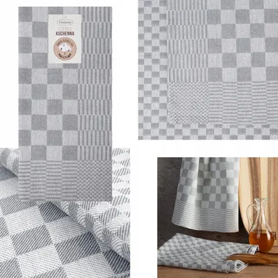 Produktbild von Eurofirany Küchentuch 2er Set 50x70 cm kariert Baumwolle