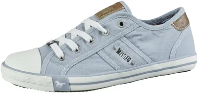 Produktbild von Mustang coole Damen Canvas Sneakers in eisblau, Textilfutter, weiche Decksohle