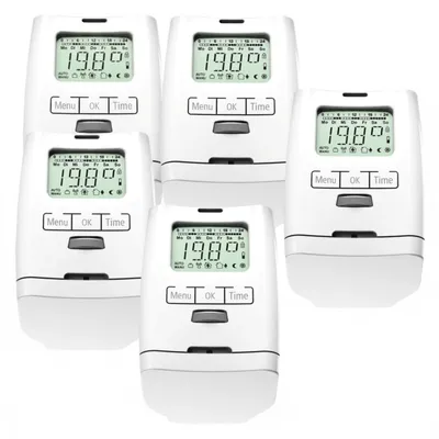 Produktbild von 5 Stück HT 2000 Elektronischer Heizkörperthermostat Germany