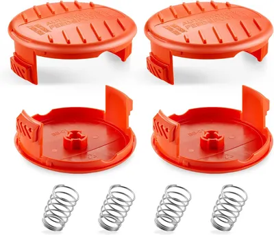 Imagen del producto de Juego de 4 tapas para boquilla de cortacésped, compatibles con los modelos LST120, LST136 y LST140, piezas de repuesto para el cuidado del jardín