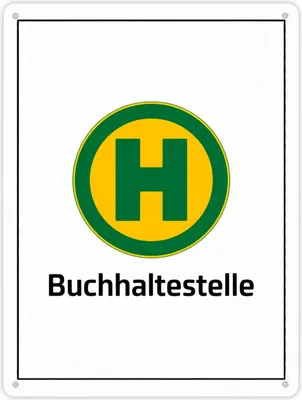 Produktbild von Haltestelle Metallschild XL in 21x28 cm - Buchhaltestelle für Leseratten und