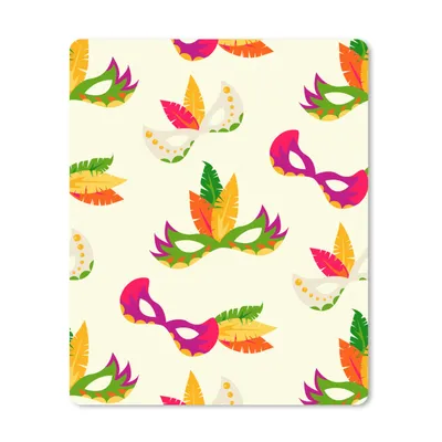 Produktbild von MuchoWow® Mauspad Mousepad Karneval - Masken 30x40 cm - Mousepads - Maus Mat - Pad - Mausunterlage - Mausmatten