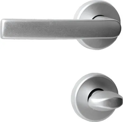 Produktbild von Rosettengarnitur WC Vanda rund alu F1