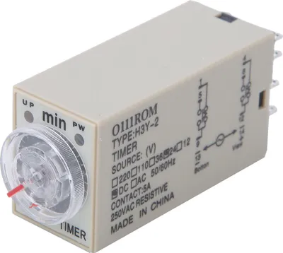Produktbild von Przekaźnik czasowy H3Y-2 8 styków Wysoka dokładność Urządzenia domowe Zasilanie elektryczne 0-10 minut