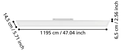 Immagine prodotto di EGLO Moradillo, 1 lampadina, LED, 3400 lumen, IP20, Bianco