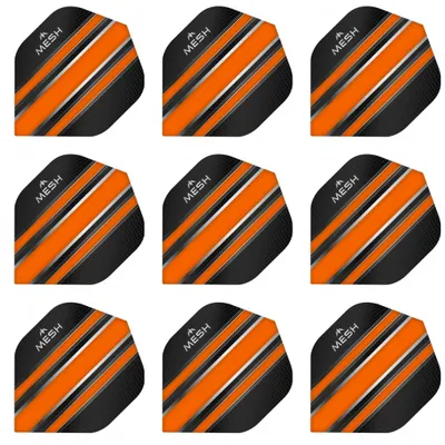 Produktbild von Mission | Mesh | Dart Flights | Standard | 100 Mikron | Orange | 3 Sets = 9 Flights