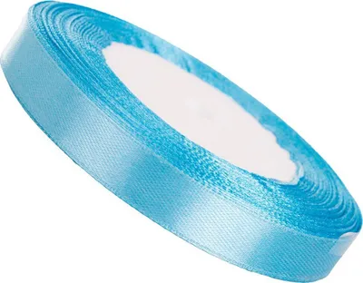 Produktbild von Dekolo Satin  Schleife  Hochzeit  Satinband Geschenkband Schleifenband Geburtstag Deko 12mm x 32m Rolle Blau