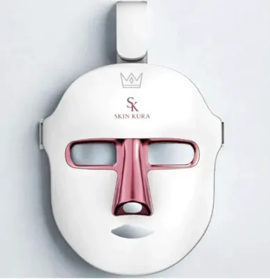 Produktbild von Skinkura LED-Lichttherapie-Gesichtsmaske – 7 Farben, kabellos & wiederaufladbar | Hautverjüngung zu Hause, Unterstützung bei Akne & Porenverfeinerung