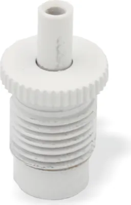 Produktbild von Drahtseilhalter / Gripper 15, Außengewinde M10x1, für Drahtseil Ø1,0-1,5mm | weiß