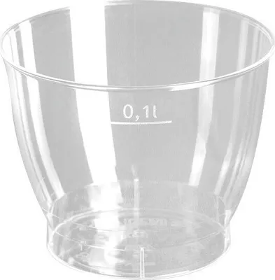 Produktbild von 800 Cool-Cup 100 ml Polystyrol transparent - Einweg