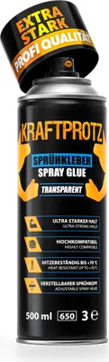 Produktbild von Sprühkleber 500 ml - Kraftsprühkleber Spray Kleber Schaumstoffkleber
