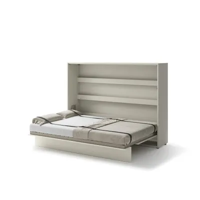 Produktbild von Bed Concept BC-04 Wandklappbett Vertikal Schrankbett mit Matratze, 140x200 cm - Kaschmirfarbe