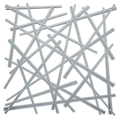 Raumteiler dekorativ, 4er Set, Diamond-Cut, Transparent Antrazit