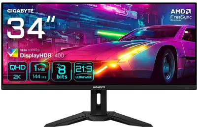 Produktbild von Gigabyte M34WQ - LED-Monitor - 86.4 cm (34")