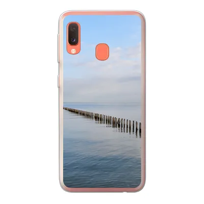 Produktbild von MuchoWow® Handyhülle Schutzhülle Hülle für Samsung Galaxy A20e Nordsee - Wolken - Wasser Silikon Softcase Handy Hülle - Abdeckung