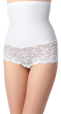 Produktbild von Bellivalini Damen Slip Miederslip figurformend Bauch Weg Effekt Shapewear BLV50-104 (Weiß, XXL )