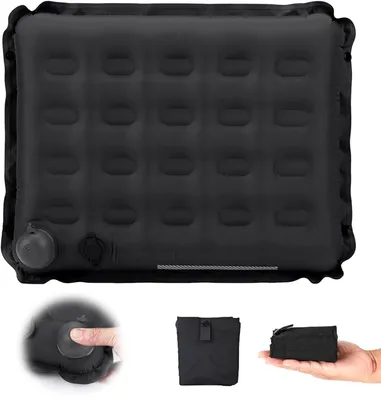 Imagen del producto de Almohada inflable, impermeable, compacta, inflable manualmente, 1 unidad, para actividades al aire libre