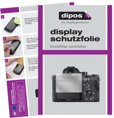 Produktbild von 2x Schutzfolie für Sony Alpha 7 III klar Displayschutzfolie Folie Display Schutz dipos