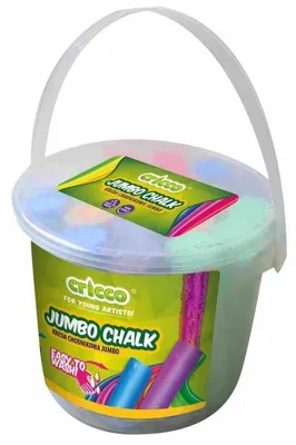Image de Seau de 20 craies de couleur Jumbo CRICCO