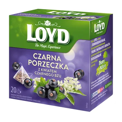 Immagine prodotto di Loyd Tè alla frutta con ribes nero e sambuco 20 bustine