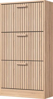 Obrázek produktu pro Botník se 3 výklopnými dvířky, rozměry: 60 x 24 x 113 cm (š x h x v)