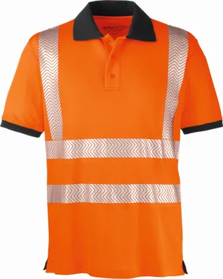 Produktbild von 4PROTECT® Warnschutz-Poloshirt ORLANDO Leuchtorange/Grau 6XL