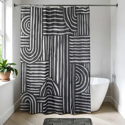 Produktbild von Polyester duschvorhang 180x200 cm - ethnic vibes - Tendance