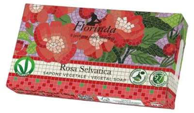 Produktbild von Florinda Pflanzenseife Rosa Selvatica 100g