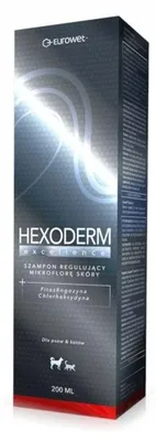 Zdjęcie produktu dla Eurowet Hexoderm Excellence Szampon Wsparcie Mikroflory Skóry dla Psa i Kota 200ml