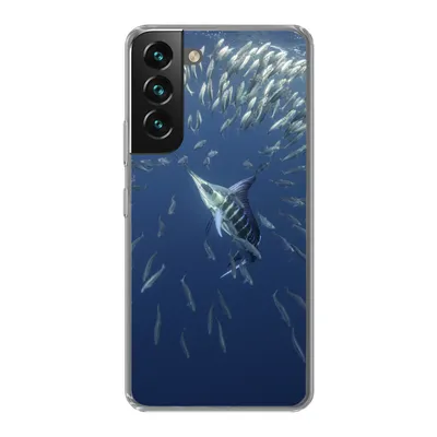 Produktbild von MuchoWow® Handyhülle Schutzhülle Hülle für Samsung Galaxy S22 Wasser - Sardinen - Tiere Silikon Softcase Handy Hülle - Mobiltelefonhülle