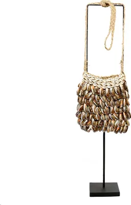 Image de Objet décoratif coquillage marron 20x12x75cm
