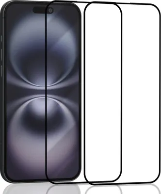 Zdjęcie produktu dla 2-pak ochraniaczy ekranu dla Iphone 16 wykonanych ze szkła hartowanego 9H