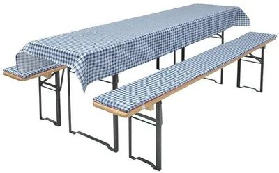 Productafbeelding van 3-delige Kussen Set voor Bierbanken - 110 x 25 cm + Tafelkleed
