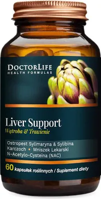 Produktbild von Doctor Life Liver Support, 60 Kapseln mit Mariendistel, Löwenzahn, Artischocke