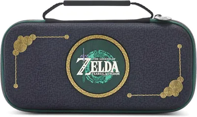 Zdjęcie produktu dla PowerA NSCS0207-01, Pokrowiec, Nintendo, Czarny, Złoto, Zielony, Biały, Filc, Guma, Nintendo Switch, Nintendo Switch Lite, Nintendo Switch OLED, Odporny na zadrapania
