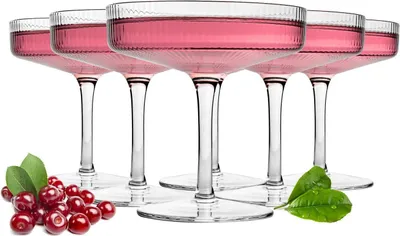 Produktbild von 6 sklenic na margaritu Marguerita Sklenice na margaritu Sklenice na koktejly Sklenice na margaritu Reliéfní sklenice