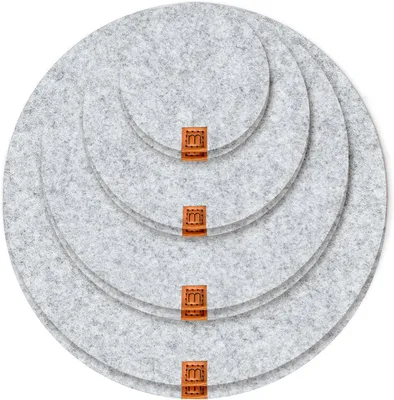 Immagine prodotto di Sottobicchieri in feltro rotondi per vasi e fioriere - 8 pezzi - 10 cm - 15 cm - 20 cm - 25 cm di MIQIO Design