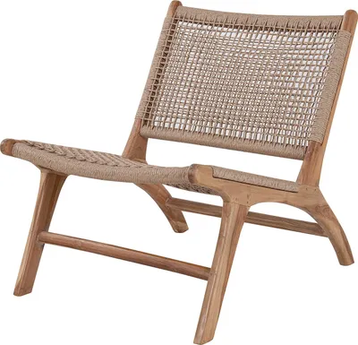 Produktbild von home24 Loungesessel - Teakholz Massiv / Polyrattan - Natur