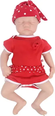 Zdjęcie produktu dla Silikonowe lalki noworodki, realistyczny wygląd, ciężkie ciało, 43 cm (16,92 cala) dziewczynka