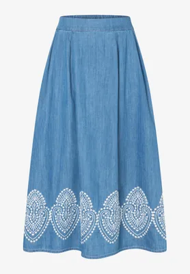 Produktbild von MORE & MORE Embroidered Denim Sk 0962 middle blue 40
