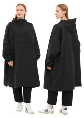 Produktbild von LARKSON Regenponcho Damen Herren Schwarz – Lykke