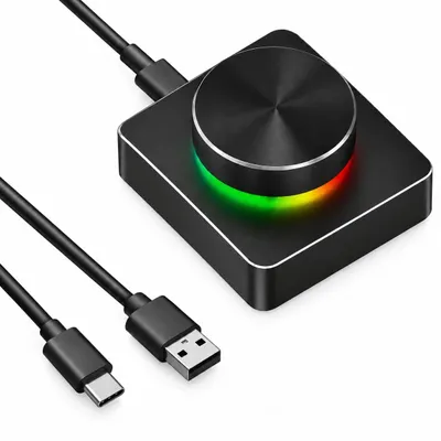 Immagine prodotto di Regolatore di volume USB con illuminazione RGB – Bluetooth 5.1 – controller audio esterno programmabile