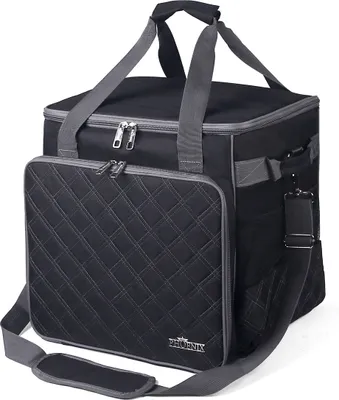 Produktbild von Phönix Overlocktasche Quilt Design schwarz