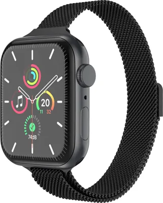 Productafbeelding van imoshion Slim Milanees bandje voor de Apple Watch | 38/40/41/42 mm - Zwart