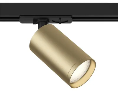Image de Maytoni Focus S Système monophasé UNITY Lampe sur rail GU10 noir / or mat