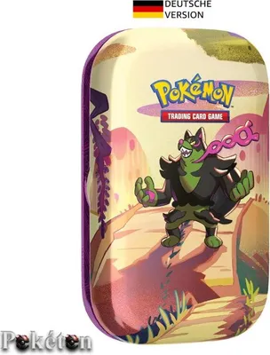 Produktbild von Pokémon Mini-Tin-Box Karmesin & Purpur – Nebel der Sagen – Boninu (2 Boosterpacks & 1 Stickerbogen)