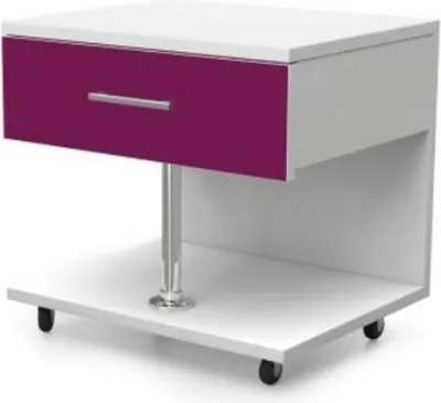 Produktbild von Bett + Nachttisch Kinderzimmer Möbel Bett Kinderbett Nachttisch 2tlg. Lila Neu