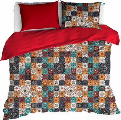 Zdjęcie produktu dla Poszwa na kołdrę De Witte Lietaer, Ankara - 200 x 200/220 + 2x 60 x 70 cm - bawełna