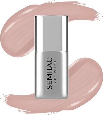 Image de SEMILAC Rubber Base pour vernis à ongles hybrides Be Beautiful - Nude 7 ml
